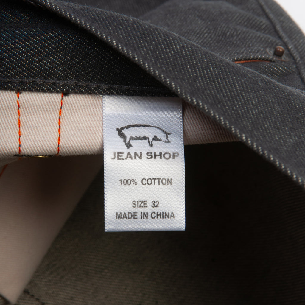 Jean Shop Dark Grey Selvedge Mick Jeans