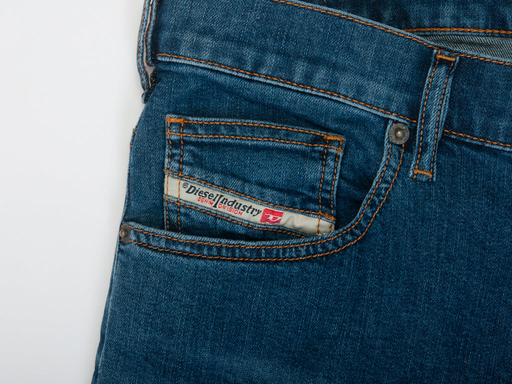 Diesel Blue D-Yennox Tapered Jeans