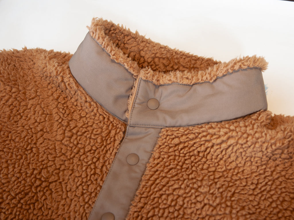 White Mountaineering for Uniqlo Brown Sasquatch Fleece Jacket