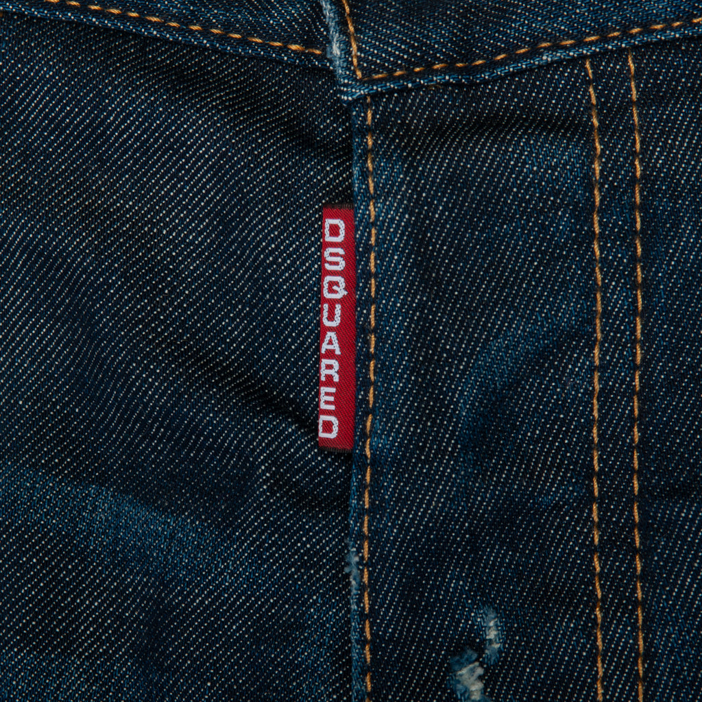 DSquared2 Distressed Blue Stretch Skinny Fit Jeans