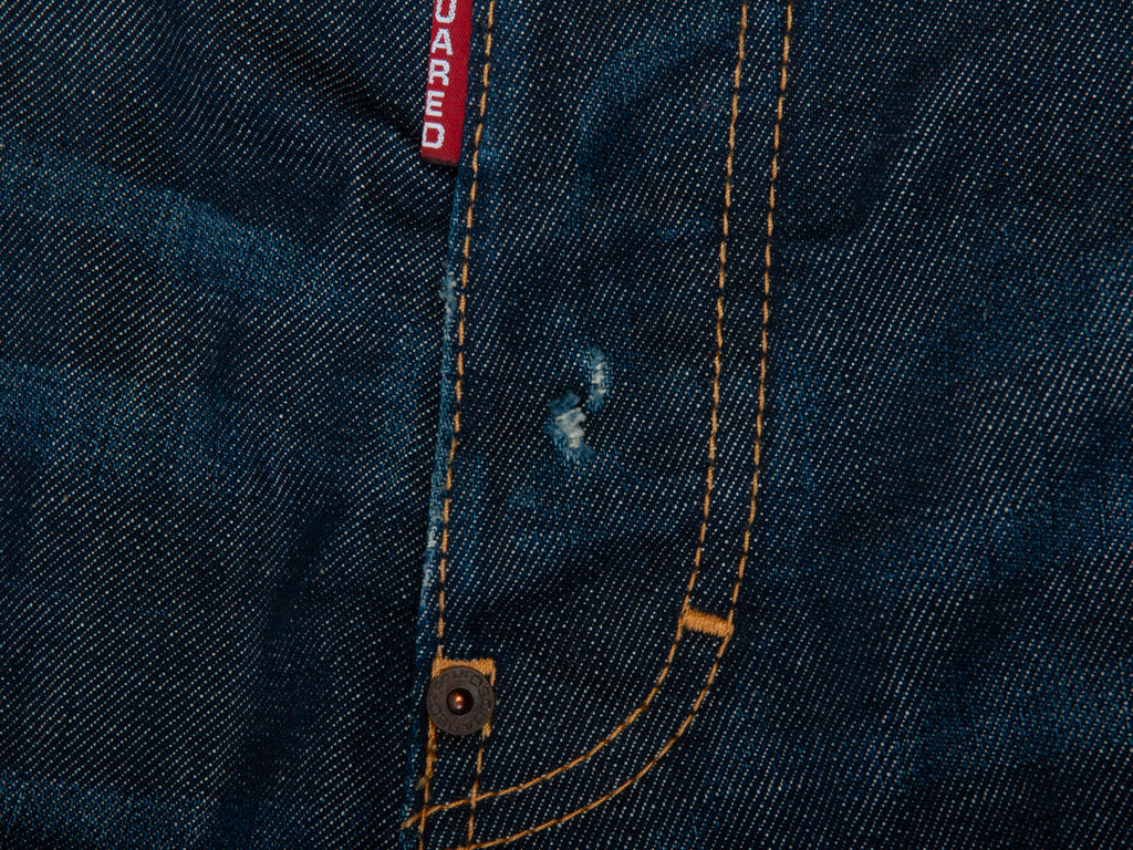 DSquared2 Distressed Blue Stretch Skinny Fit Jeans