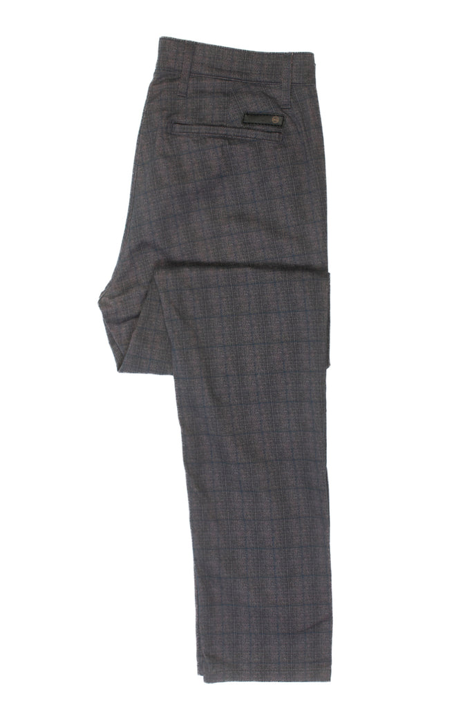 AG Jeans Grey Check Moleskin Jamison Skinny Chino Pants