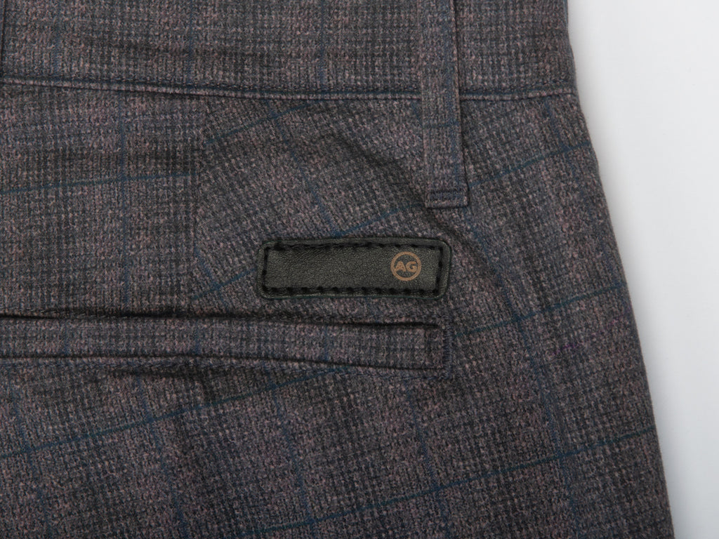 AG Jeans Grey Check Moleskin Jamison Skinny Chino Pants