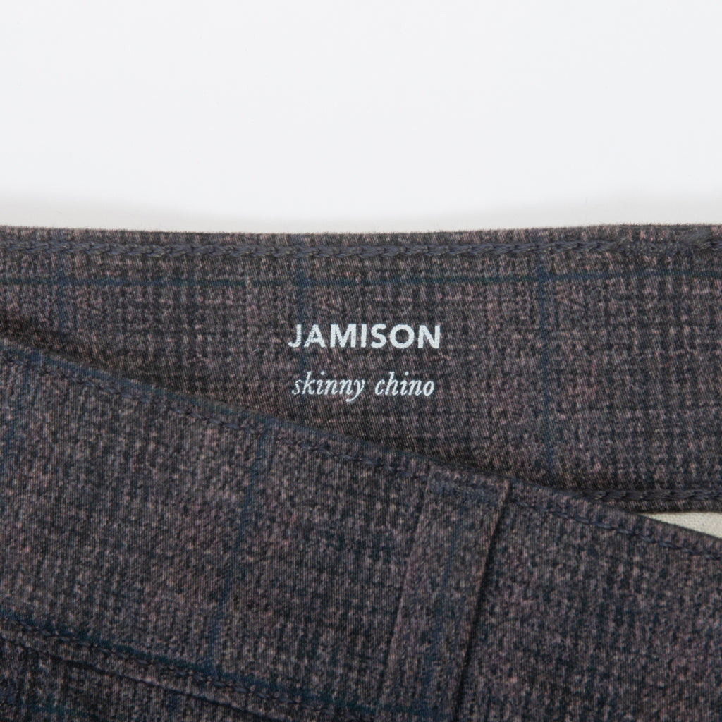 AG Jeans Grey Check Moleskin Jamison Skinny Chino Pants