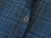 Canali Slate Grey Check Wool Silk Linen Blazer