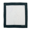 Balenciaga Grey on White Print Pocket Square
