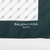 Balenciaga Grey on White Print Pocket Square