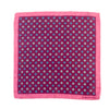 Harry Rosen Pink and Burgundy Floral Pocket Square
