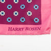 Harry Rosen Pink and Burgundy Floral Pocket Square