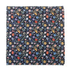 Paul Smith Black Floral Print Cotton Pocket Square