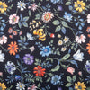 Paul Smith Black Floral Print Cotton Pocket Square