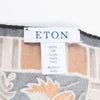 Eton Orange on Black Egyptian Print Pocket Square
