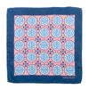 Harry Rosen Pink on Navy Blue Geo Print Pocket Square
