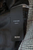 Hugo Boss Grey Prince of Wales Check Nye2 Slim Fit Coat