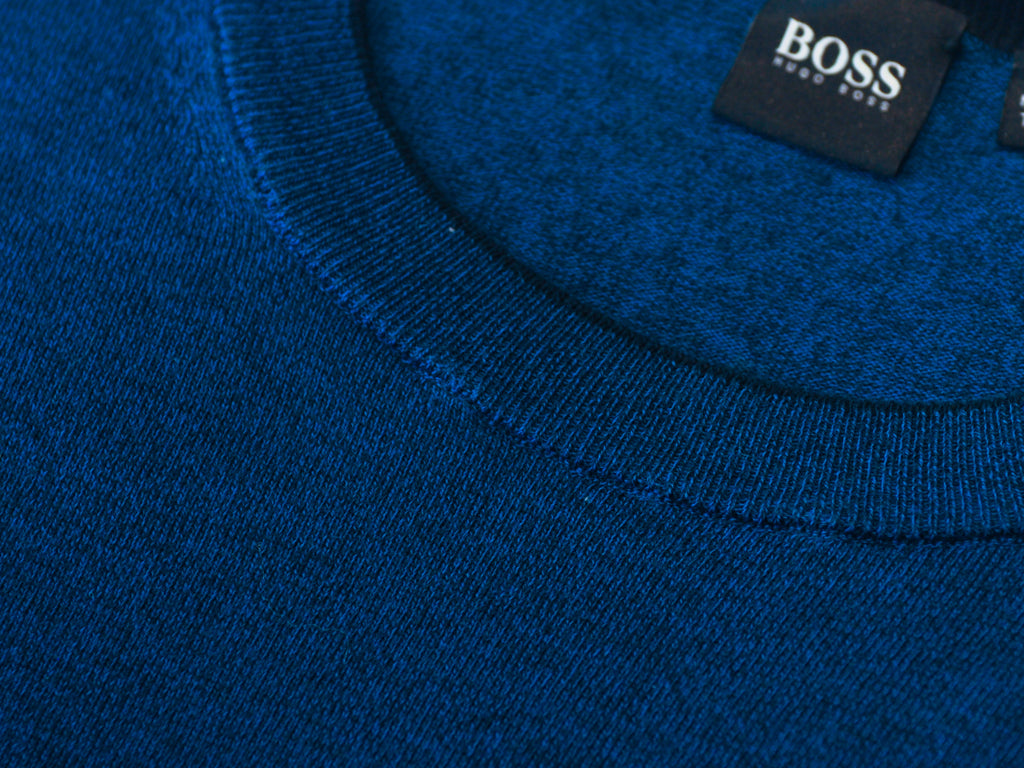 Hugo Boss Blue Fabello1 Crew Neck Sweater