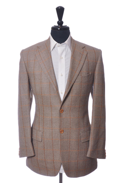 Guidice Brown Check Tweed Roma Blazer
