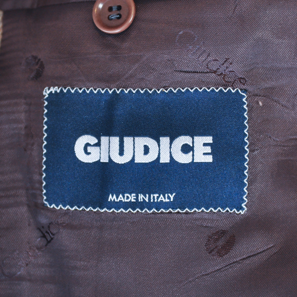 Guidice Brown Check Tweed Roma Blazer