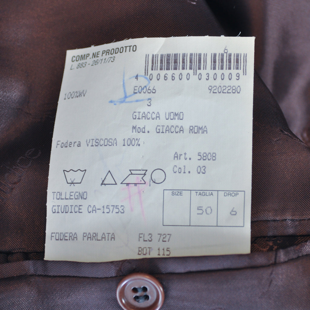 Guidice Brown Check Tweed Roma Blazer