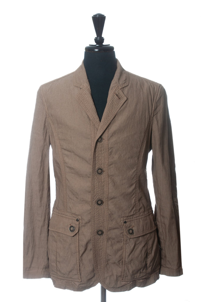 Armani Collezioni Brown Linen Blend Jacket