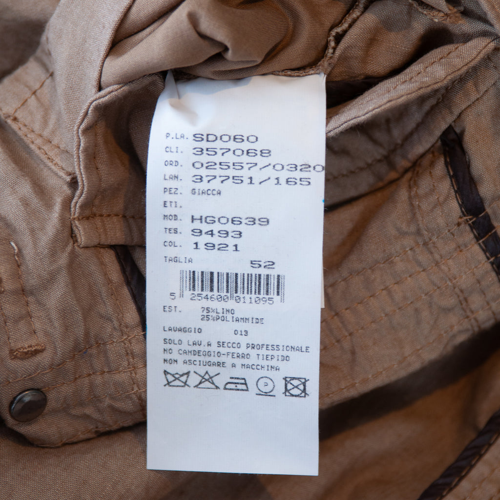 Armani Collezioni Brown Linen Blend Jacket