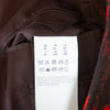 Hugo Boss Red Plaid Alpaca Wool Neel Coat