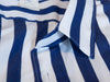 Comme des Garcons Blue Striped Short Sleeve Shirt