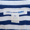 Comme des Garcons Blue Striped Short Sleeve Shirt