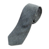 Lanvin Paris Grey Snowflake Print Skinny Tie