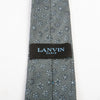 Lanvin Paris Grey Snowflake Print Skinny Tie