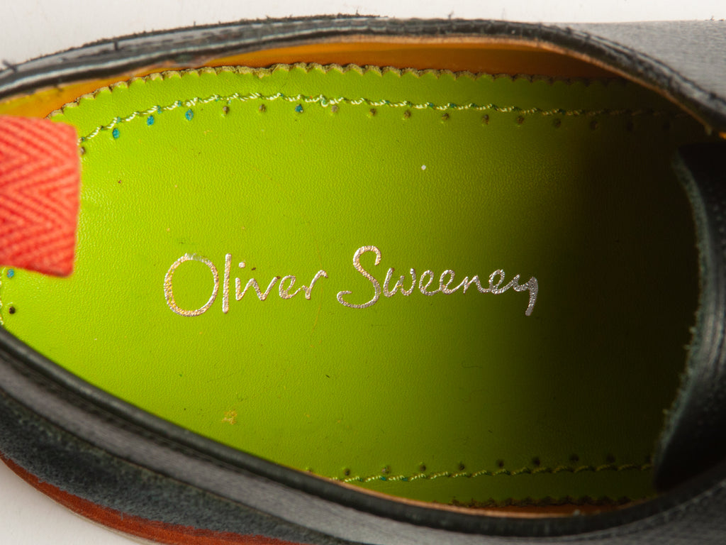 Oliver Sweeney Dark Blue Hepworth Derby Shoes