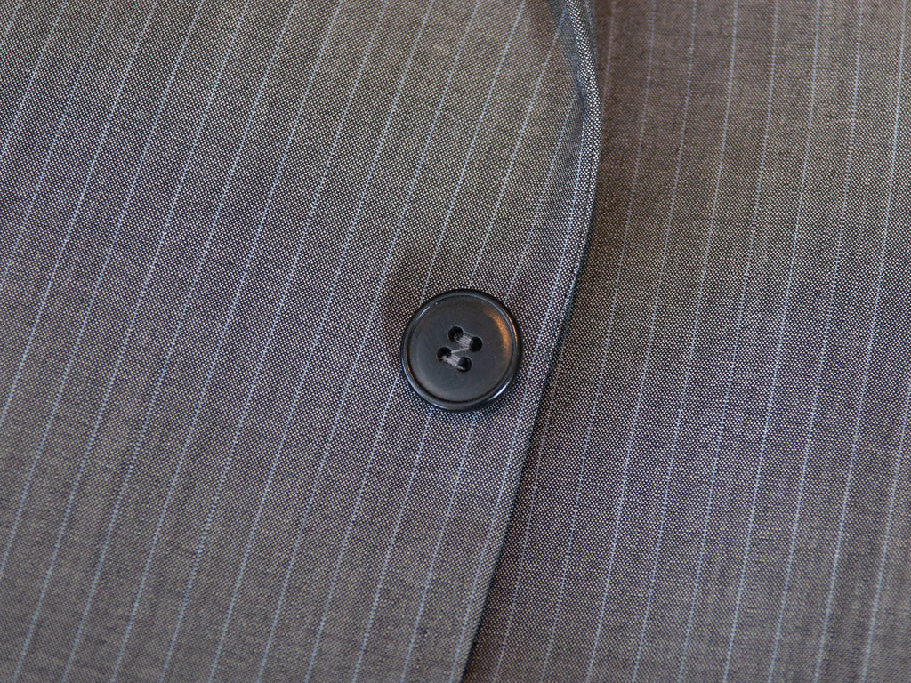 Prada Grey Pinstriped Silk Blend Slim Fit Suit