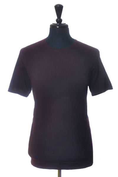 Patrick Assaraf Merlot Stretch Pima Cotton T-Shirt