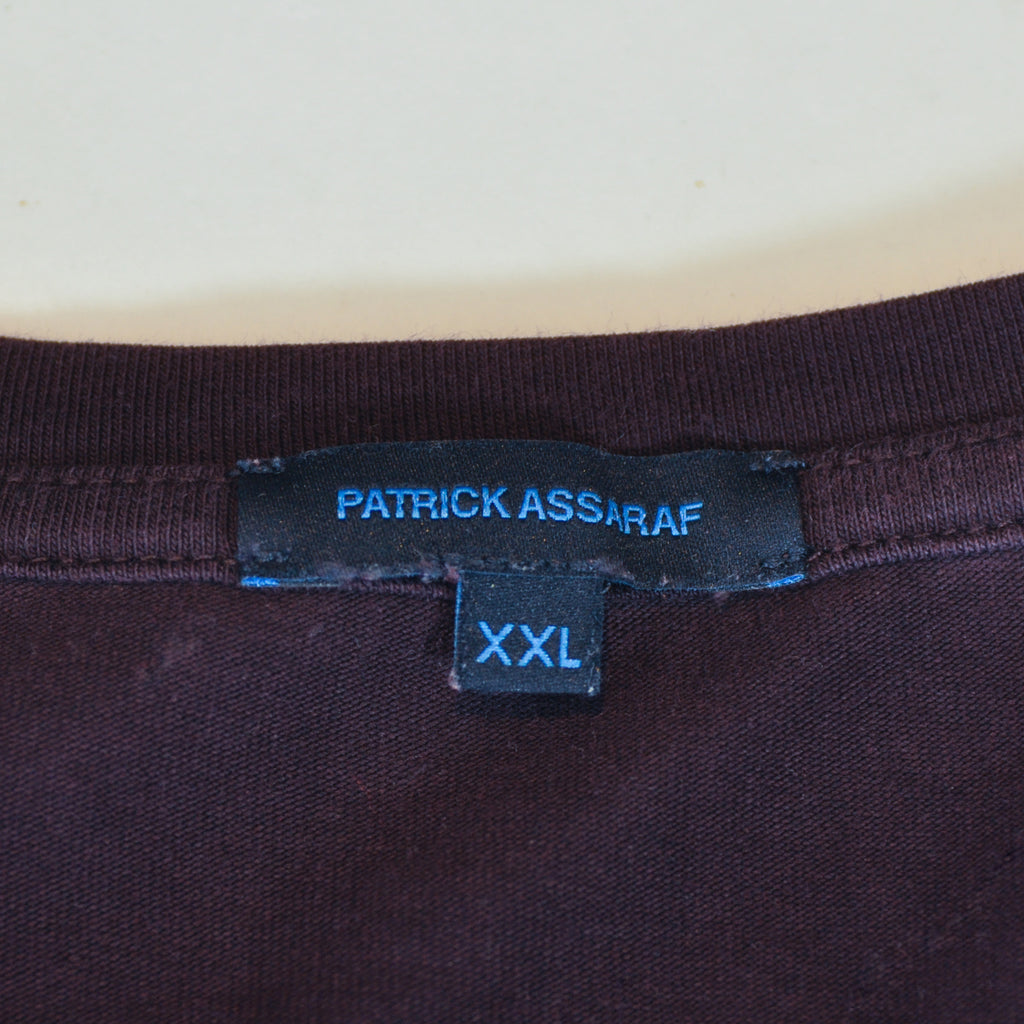 Patrick Assaraf Merlot Stretch Pima Cotton T-Shirt