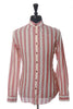 Harold Red Awning Striped Linen Shirt