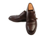 Frye Dark Brown Double Monk Strap Shoes