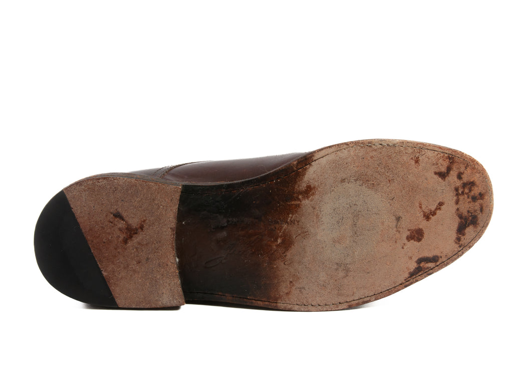 Frye Dark Brown Double Monk Strap Shoes