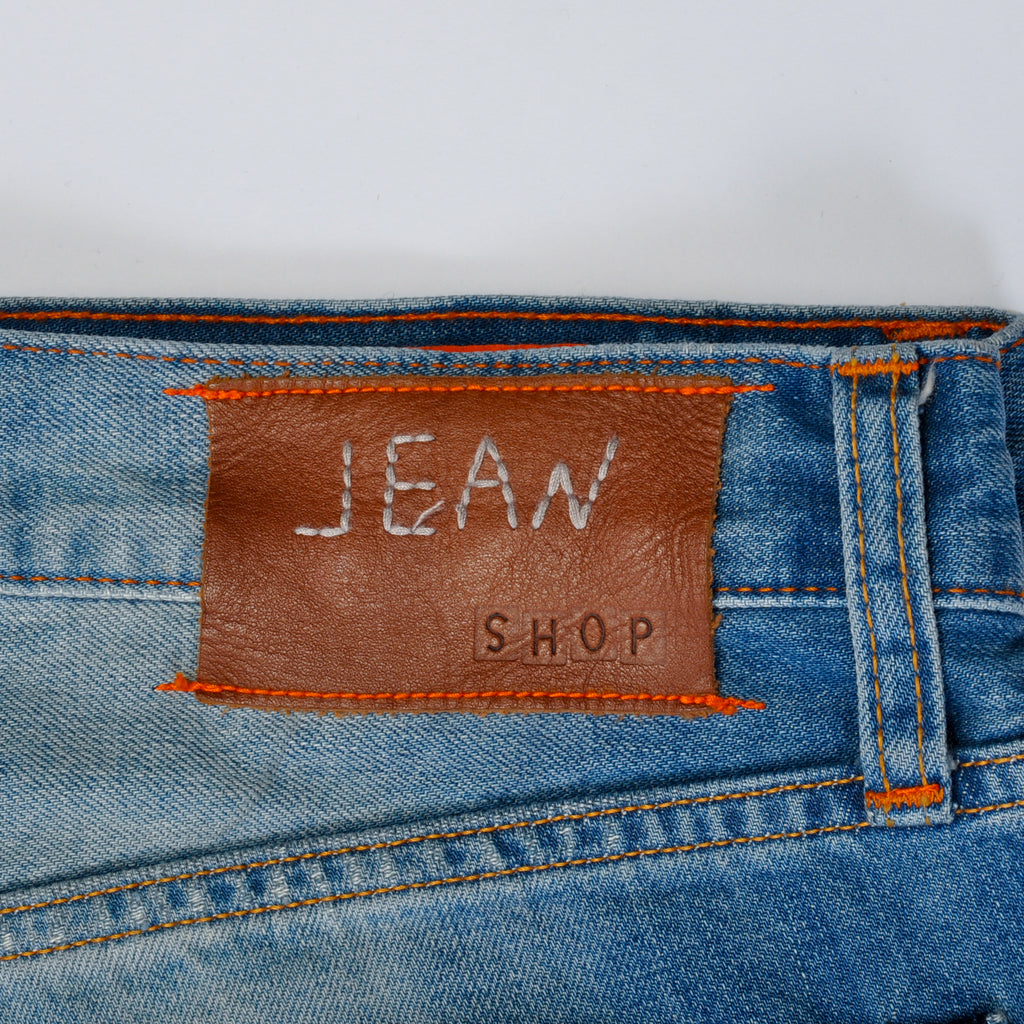 Jean Shop Distressed Blue Selvedge Mick Jeans
