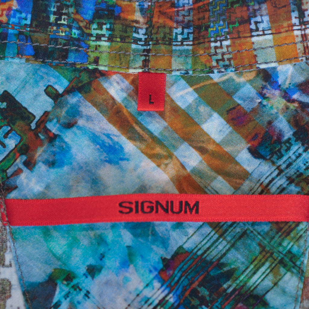 Signum Bold Abstract Print Short Sleeve Shirt