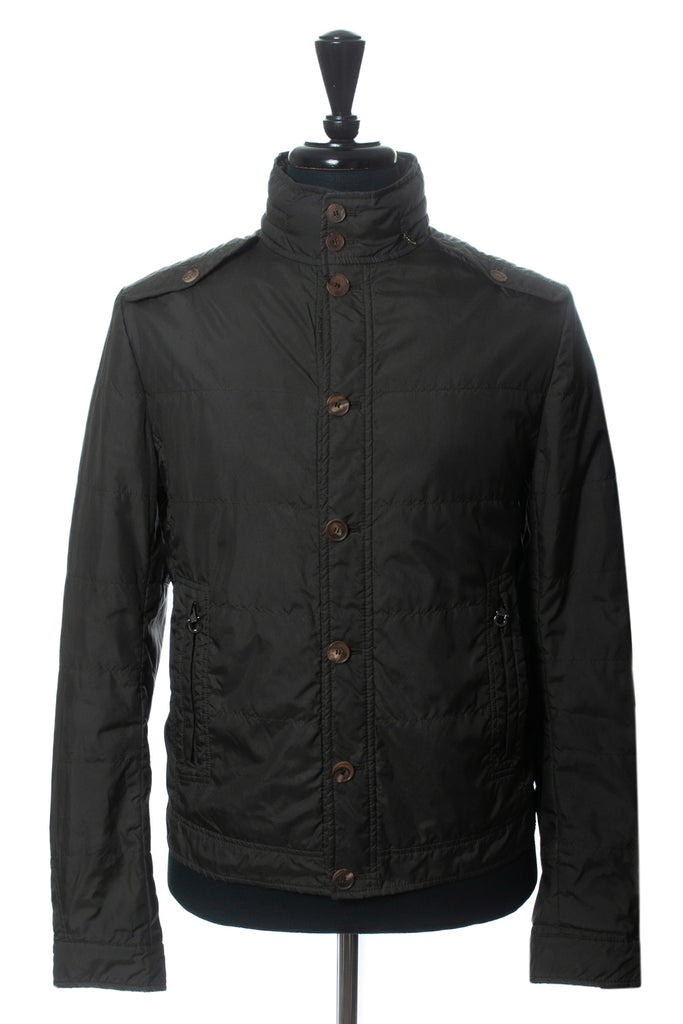 Salvatore Ferragamo Dark Green Nylon Jacket