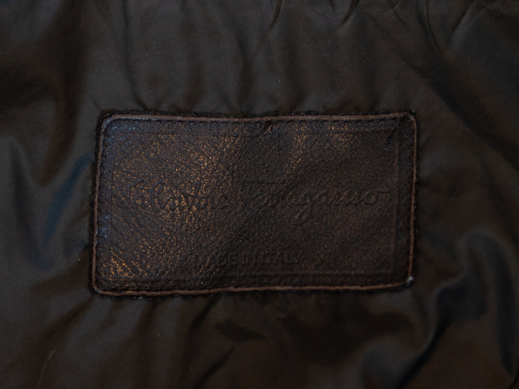 Salvatore Ferragamo Dark Green Nylon Jacket
