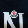 Moncler Midnight Blue Girocollo Tricot Letter Knit Hoodie