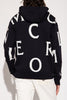 Moncler Midnight Blue Girocollo Tricot Letter Knit Hoodie