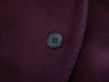 Emporio Armani Burgundy Cashmere Blend M-Line Overcoat