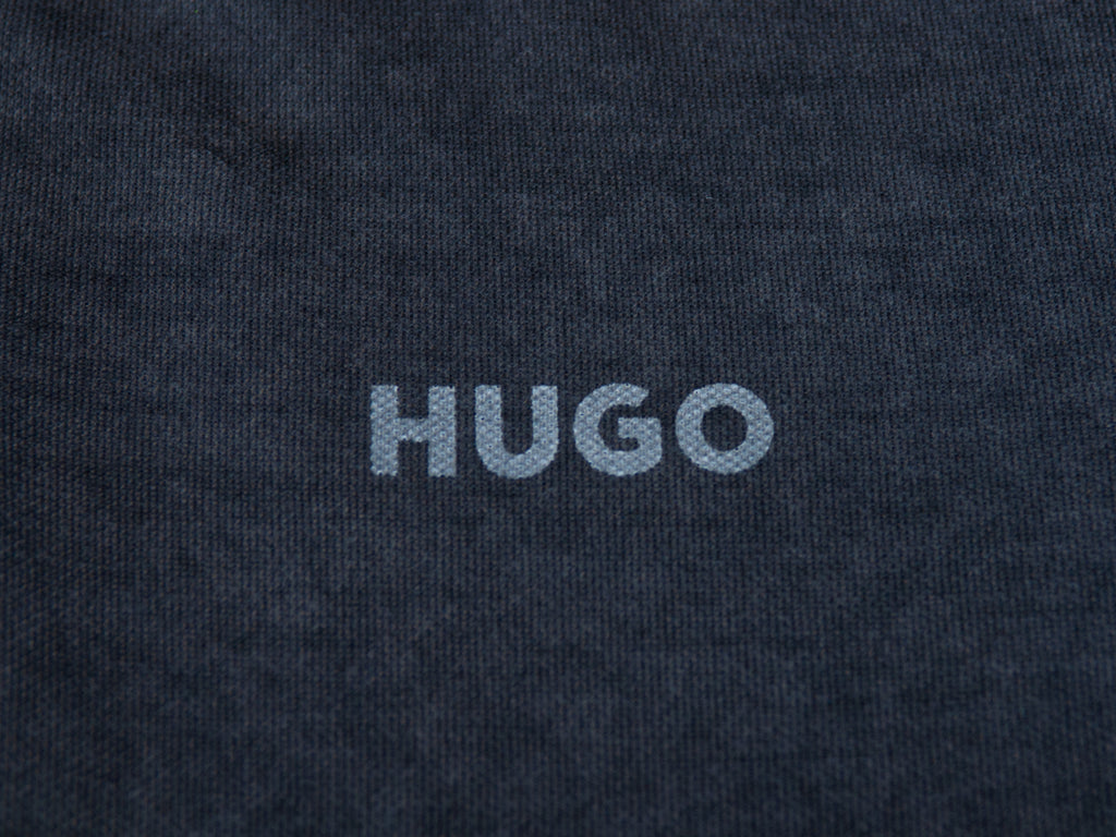 Hugo Boss Grey Garment Dyed Domares Polo Shirt