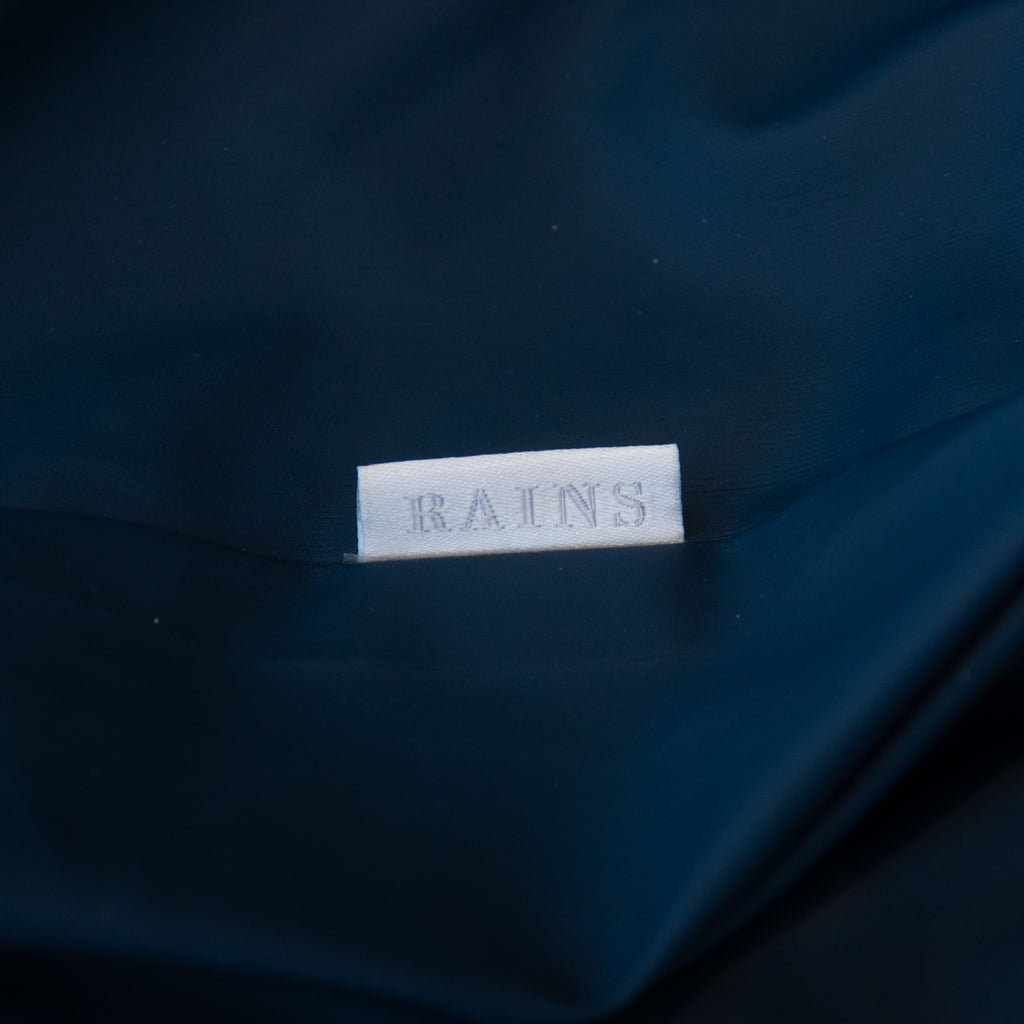 Rains Navy Blue Essential Rain Coat