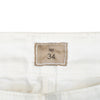 ZZegna Ivory White Slim Fit Jeans