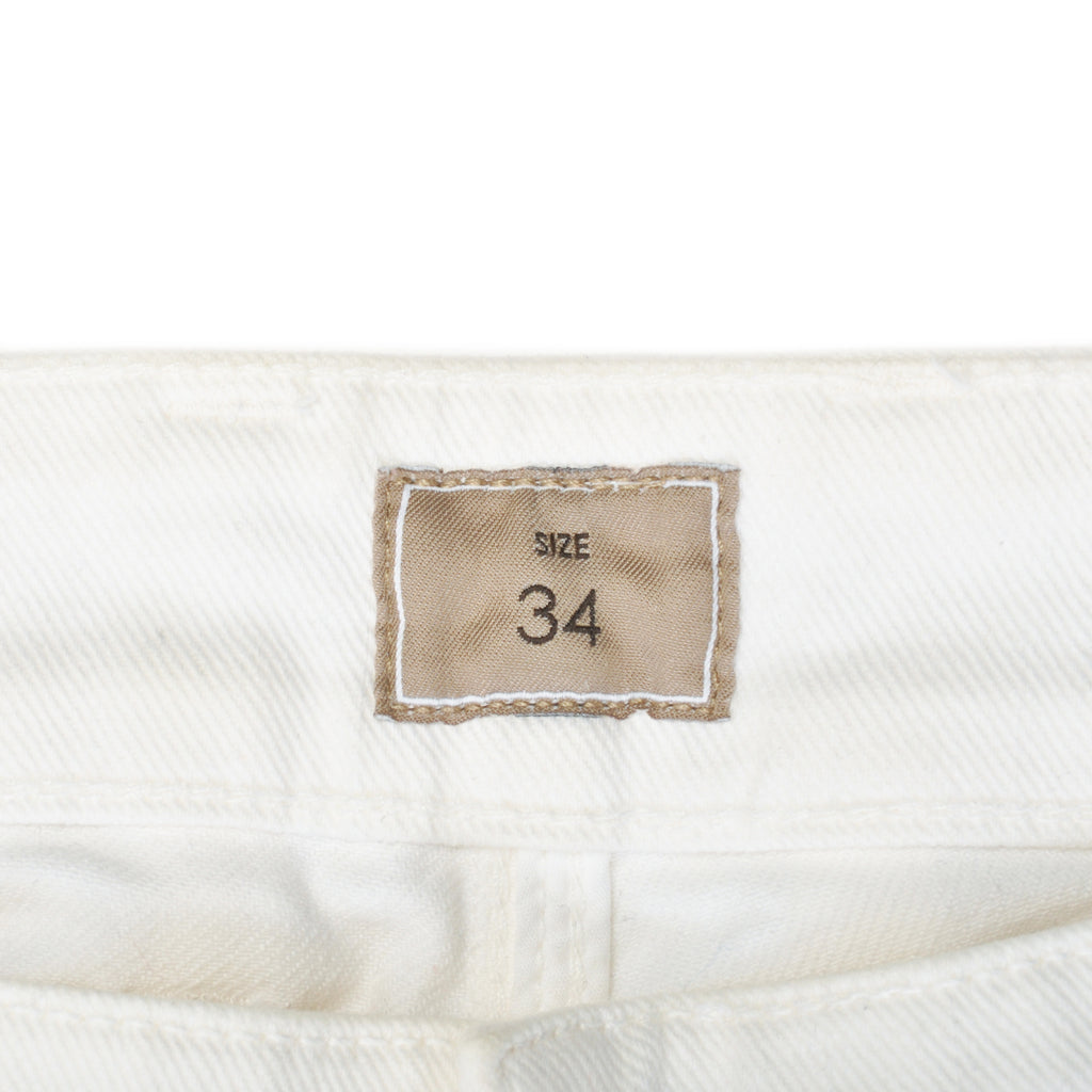 ZZegna Ivory White Slim Fit Jeans