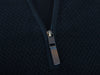 Ted Baker Black Waffle Knit Quarter Zip Sweater