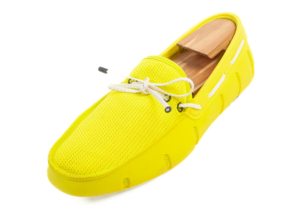 Swims Bold Yellow Woven Loafers