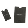 Hugo Boss Black Textured Canvas Luggage Tags